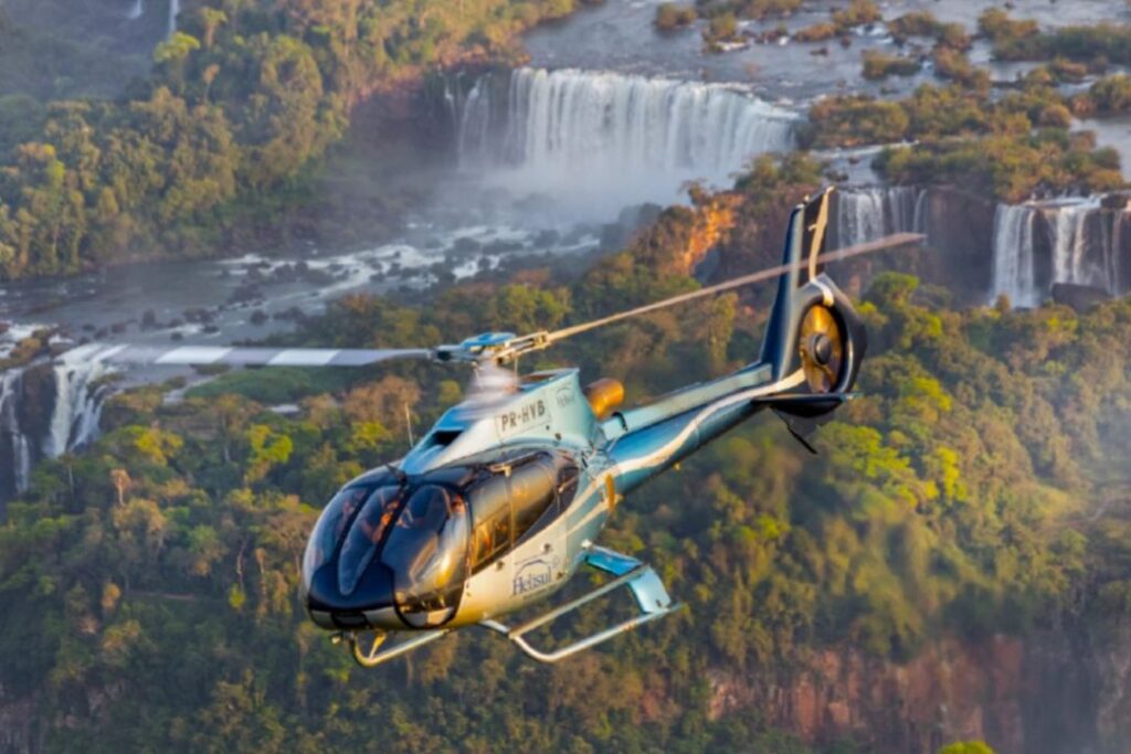 Passeio de helicóptero - cataratas do iguaçu lado brasileiro