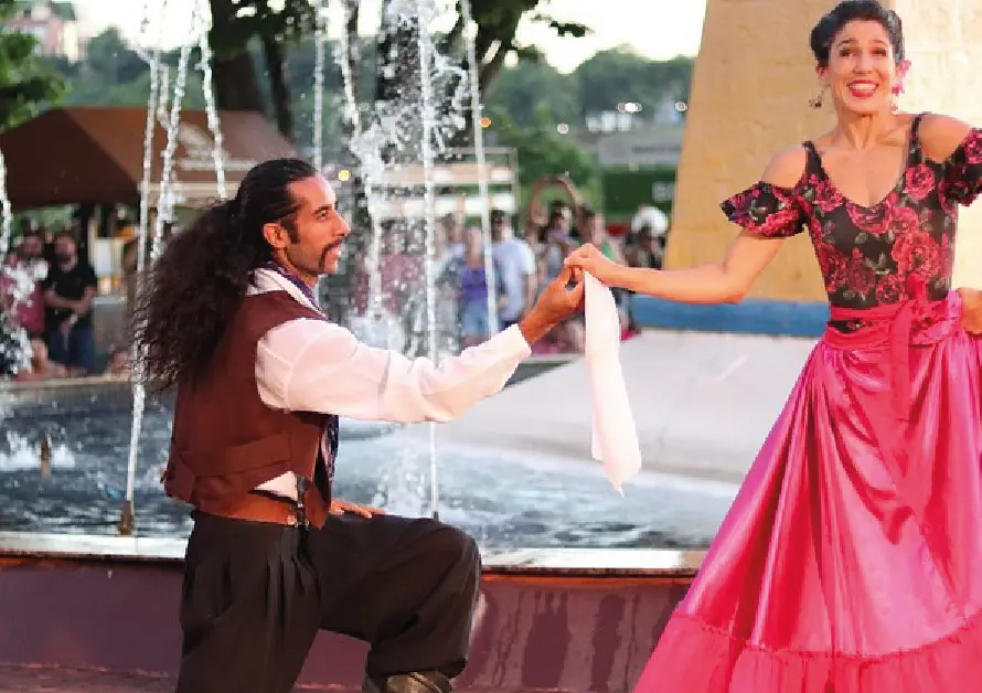 Capa do blog: lugares para viajar América do Sul - show de danças - Marco das Tres fronterias